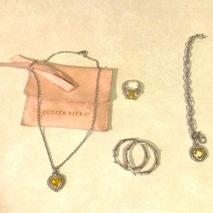 Judith Ripken Necklace Citrine Sterling Silver